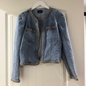 Vici Light Blue Jacket with Braided Detail